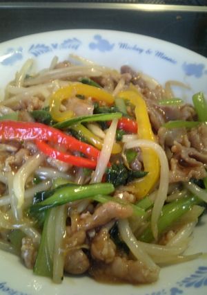 豚肉と小松菜の炒め物-レシピのメイン写真