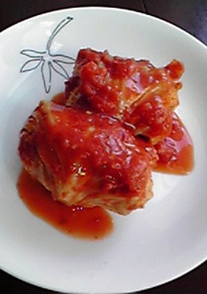 トマトのロールキャベツ-レシピのメイン写真