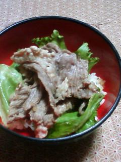 簡単☆牛肉の冷しゃぶ丼-レシピのメイン写真