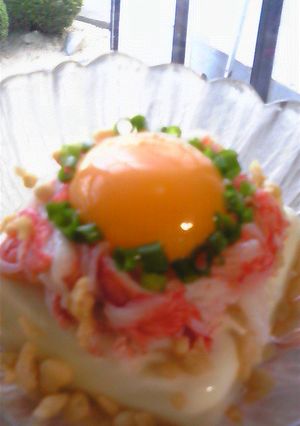 ♫トロっ～かにかま＆カリッ天かすの冷奴♫-レシピのメイン写真