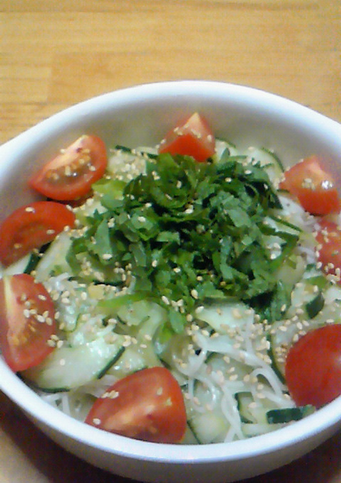 きゅうりのさっぱり冷汁風そうめん-レシピのメイン写真