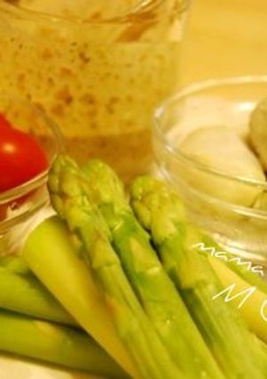 茹で野菜＆胡麻マヨだれ♪-レシピのメイン写真