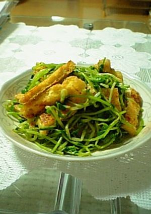 豆苗とうすあげのおひたし-レシピのメイン写真