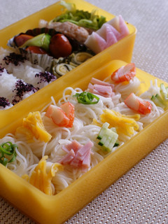 七夕に・暑い夏に☆≪そうめん弁当☆≪-レシピのメイン写真