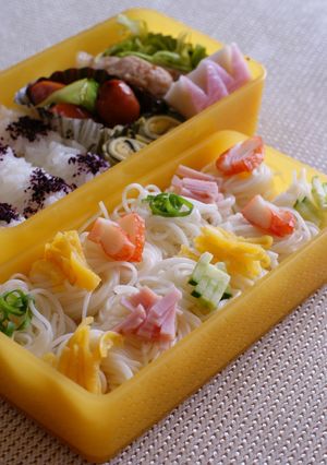七夕に・暑い夏に☆≪そうめん弁当☆≪-レシピのメイン写真