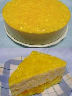 みかんとヨーグルトのムースケーキ-レシピのメイン写真