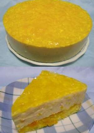 みかんとヨーグルトのムースケーキ-レシピのメイン写真