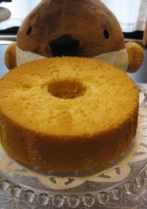 ノンシュガーはちみつシフォンケーキ-レシピのメイン写真