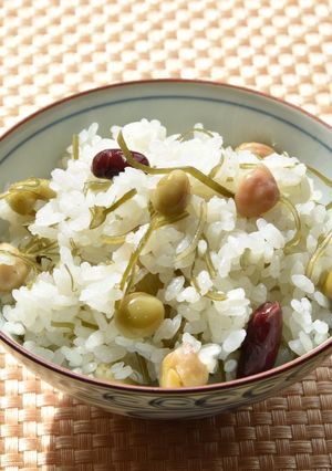 備蓄食品を変身！ミックスビーンズのご飯-レシピのメイン写真