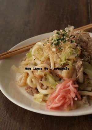 ウチの定番・焼きうどんしょうゆ味。-レシピのメイン写真