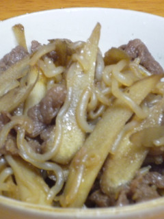 ささがきごぼうと牛肉の甘辛炒め煮-レシピのメイン写真