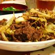 キャベツと牛肉の焼肉のたれ炒め
