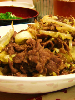 キャベツと牛肉の焼肉のたれ炒め-レシピのメイン写真