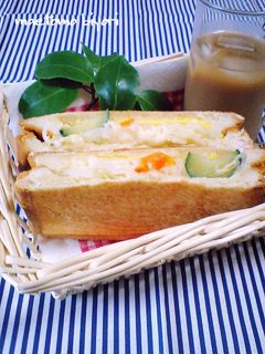 ポテトサラダでホットサンド-レシピのメイン写真