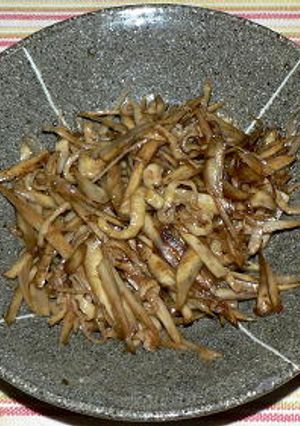 鶏皮とゴボウのきんぴら-レシピのメイン写真