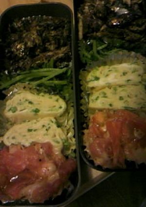 完熟トマトと餃子の皮でお弁当に☆-レシピのメイン写真