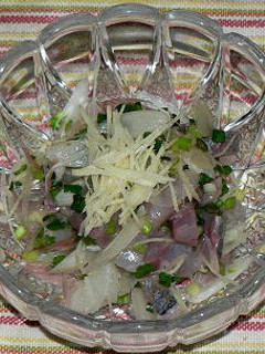 鰺と香味野菜のポン酢和え-レシピのメイン写真