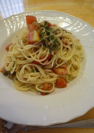 冷製パスタ☆ア・ラ･ケッカ風-レシピのメイン写真