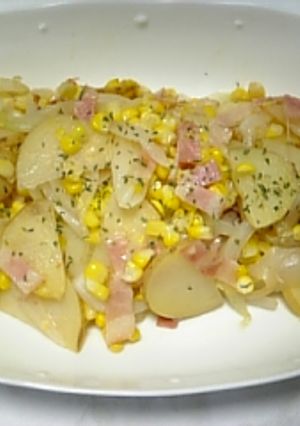 ★じゃがﾊﾞﾀｰｺｰﾝ炒め★-レシピのメイン写真