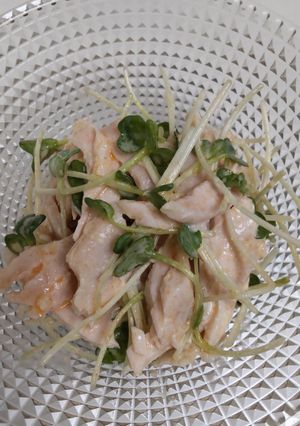 蒸し鶏のピリ辛マヨネーズ和え-レシピのメイン写真