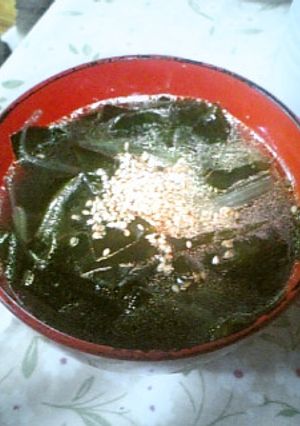 焼き肉屋さんのわかめスープ♪-レシピのメイン写真