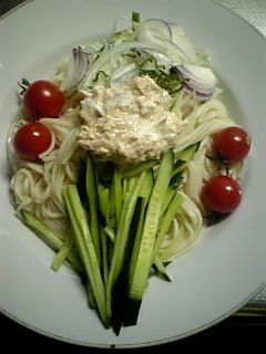 ツナマヨ素麺-レシピのメイン写真