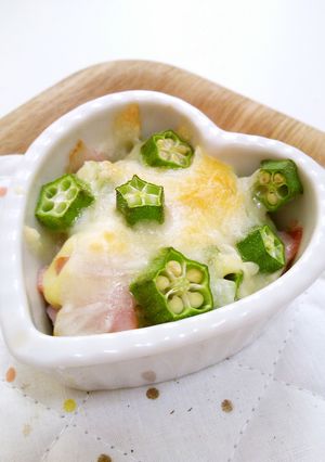 七夕に☆おくらのチーズ焼き-レシピのメイン写真