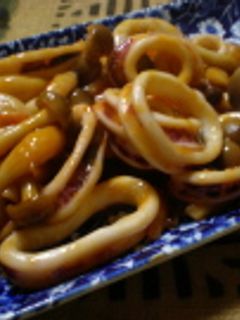 しめじとイカのチリソース炒め-レシピのメイン写真