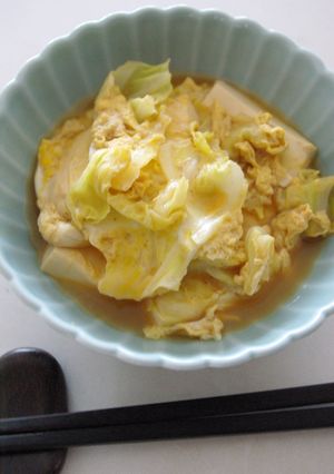 豆腐とキャベツの卵とじ-レシピのメイン写真
