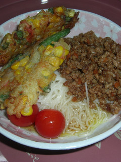 かき揚そぼろかけそうめん-レシピのメイン写真