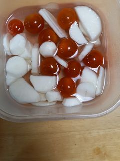かぶと、プチトマトのさっぱり漬け-レシピのメイン写真
