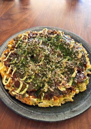 少ない材料で簡単！大きいお好み焼き-レシピのメイン写真