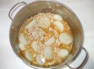 大根の鶏ひき肉そぼろ煮あんかけ♪簡単煮物-レシピのメイン写真