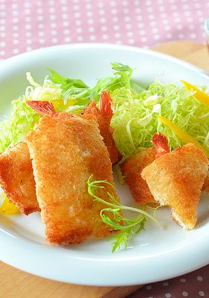 薄切り食パンを衣に！さくさくエビフライ♪-レシピのメイン写真