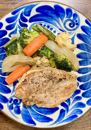 鶏むね肉のゆずこしょう蒸し-レシピのメイン写真