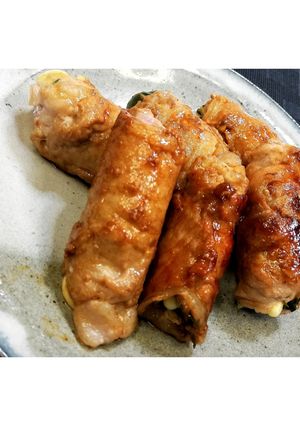 梅枝豆の豚しそチーズ巻き★動画あり★-レシピのメイン写真