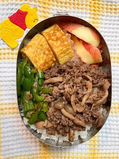 簡単!甘辛味の牛丼弁当♪-レシピのメイン写真