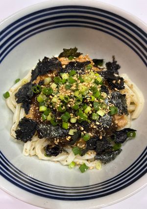 冷やし納豆もずくうどん-レシピのメイン写真