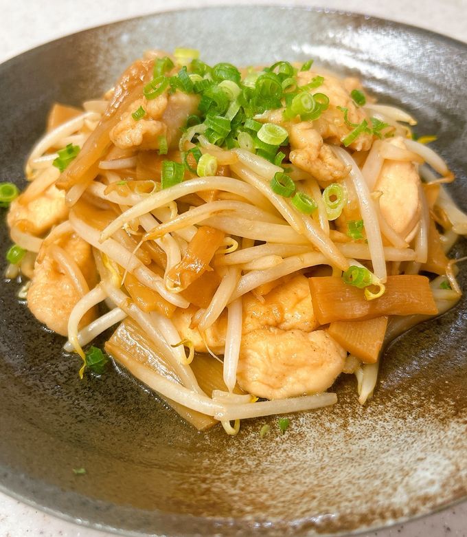 もやしメンマささみのポン酢さっぱり炒め by yummysunny