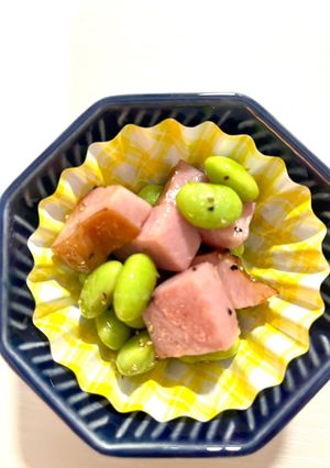 ブロックベーコンと枝豆の簡単すぎる副菜-レシピのメイン写真