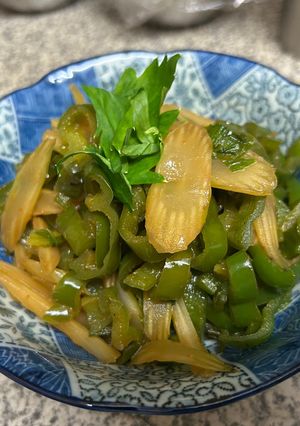 ピーマンとセロリのきんぴら-レシピのメイン写真