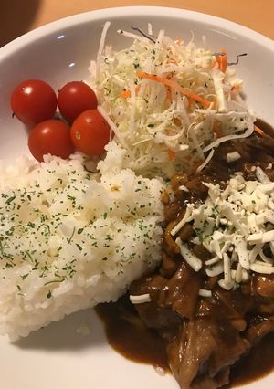 レトルト●鶏肉と茸のバター＆チーズカレー-レシピのメイン写真