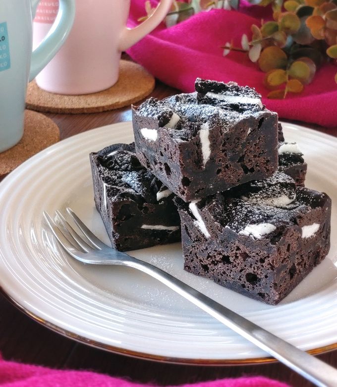 レンジ1分☆超簡単濃厚オレオブラウニー。 by ゆぅゅぅ 【クックパッド