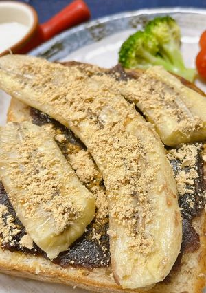 あんことバナナの和風トースト🍞-レシピのメイン写真