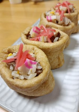 梅チャーハンいなり-レシピのメイン写真
