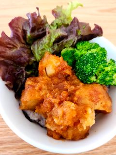 冷凍唐揚げを使ったピリ辛おろし唐揚げ丼-レシピのメイン写真