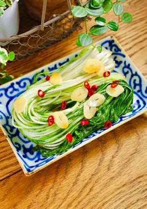 まるごと！水菜のピリ辛浅漬け-レシピのメイン写真