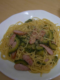 ゴーヤとソーセージのパスタ-レシピのメイン写真