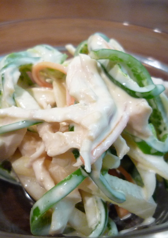 鶏ささ身と野菜の胡麻和え-レシピのメイン写真
