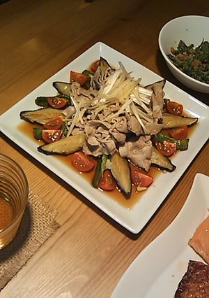 ナスとピーマンの冷しゃぶポン酢-レシピのメイン写真